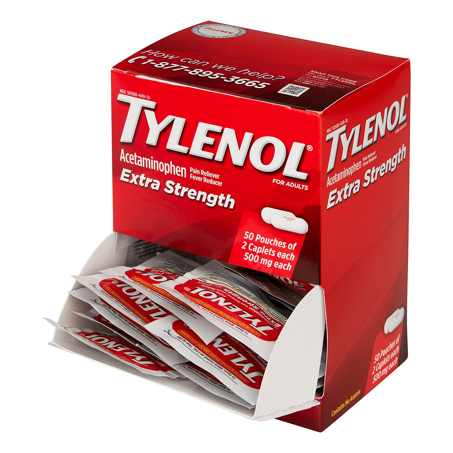 Tylenol extrafuerte 500 mg ( 50 2 Pack )
