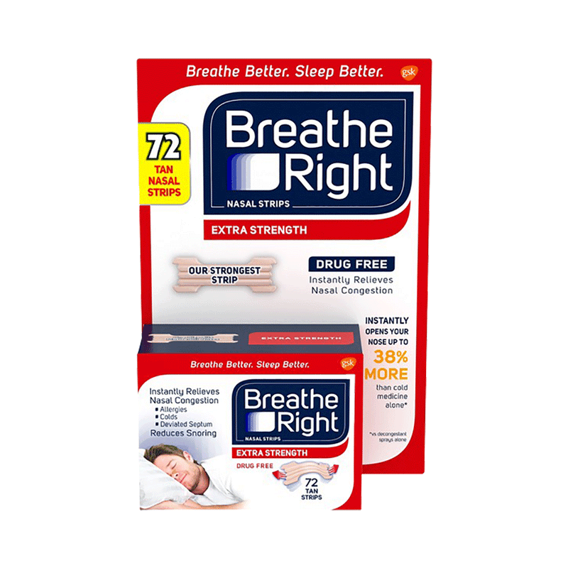 Breathe Right Tiras para dormir ( 72 ) Color Piel - Mundo Vitaminas