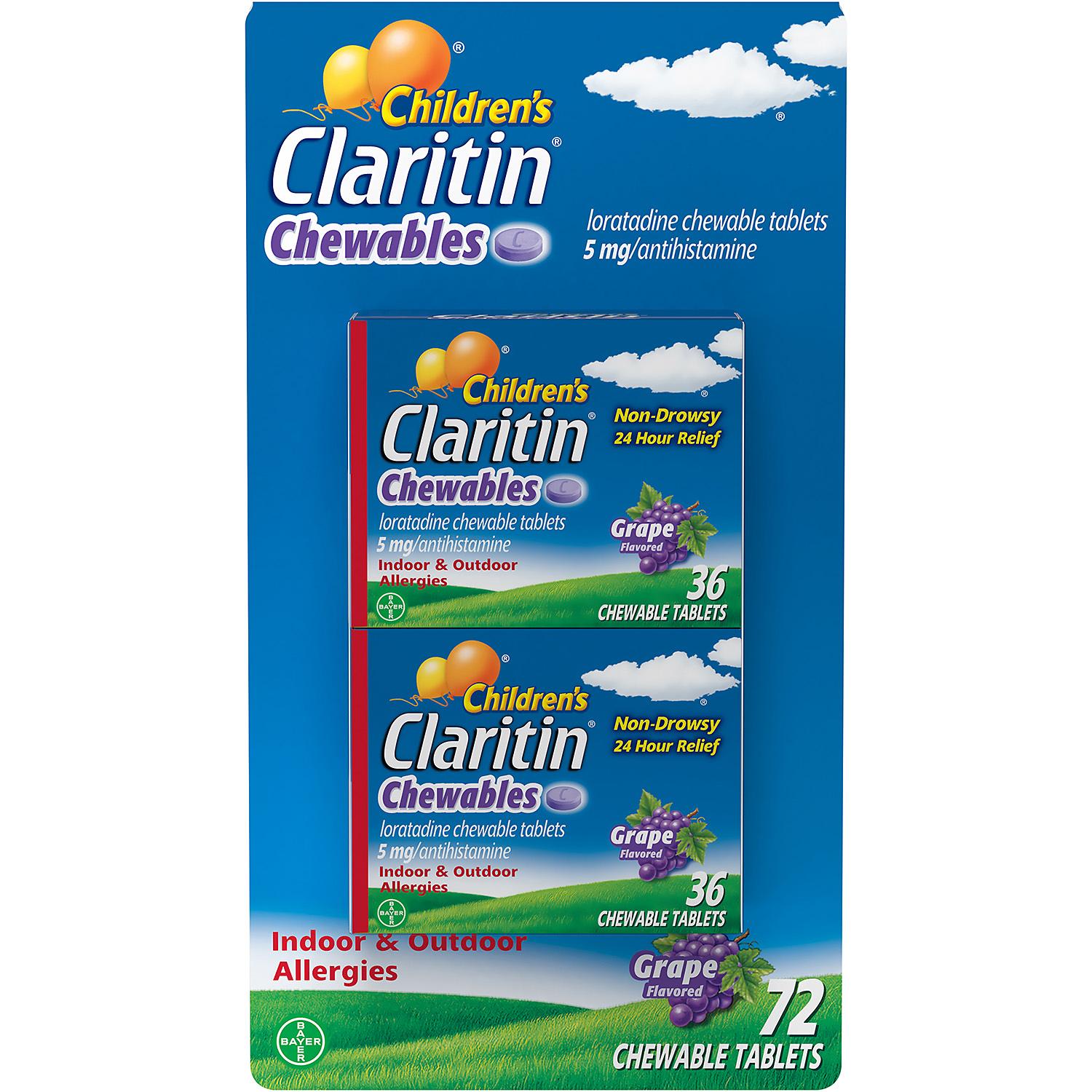 Claritin Niños Tableta Masticable 5Mg  ( 72 )