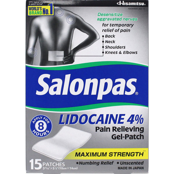 Salonpas Lidocaine Gel Patch ( 15 ) Mundo Vitaminas