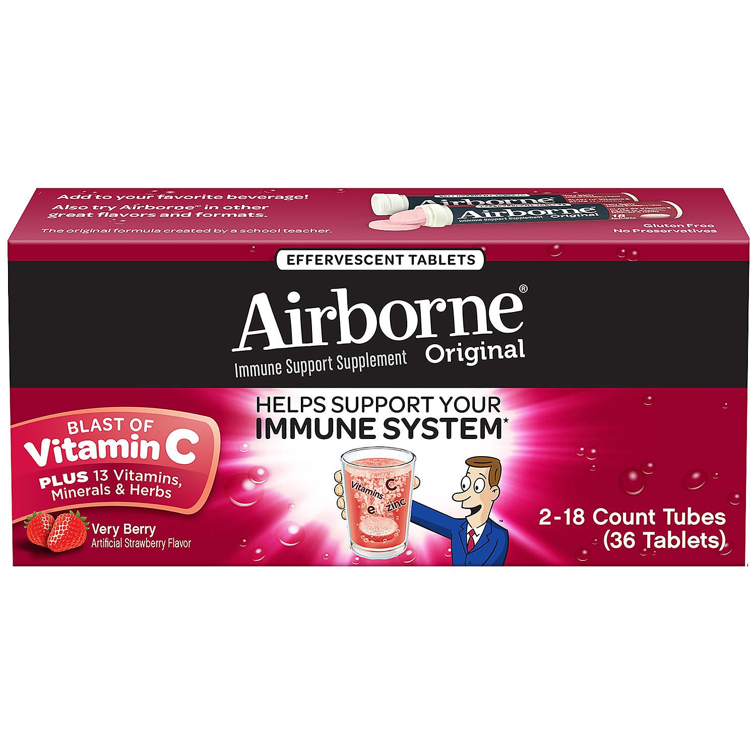 Airborne Effervecent tablets Berry ( 36 Tabletas )