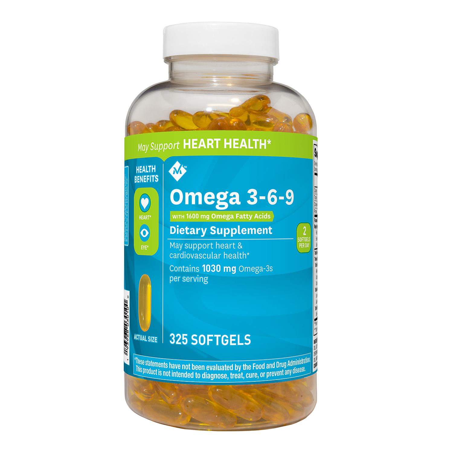 Omega 3 - 6 - 9 1600 mg ( 325 capsulas )